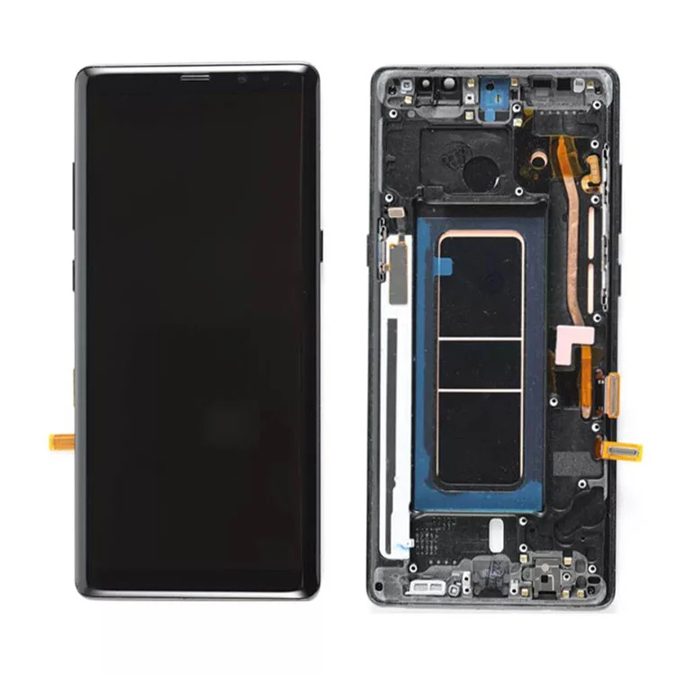 สำหรับ Samsung Galaxy Note 8 LCD OLED หน้าจอแอสเซมบลี Digitizer พร้อมเฟรม