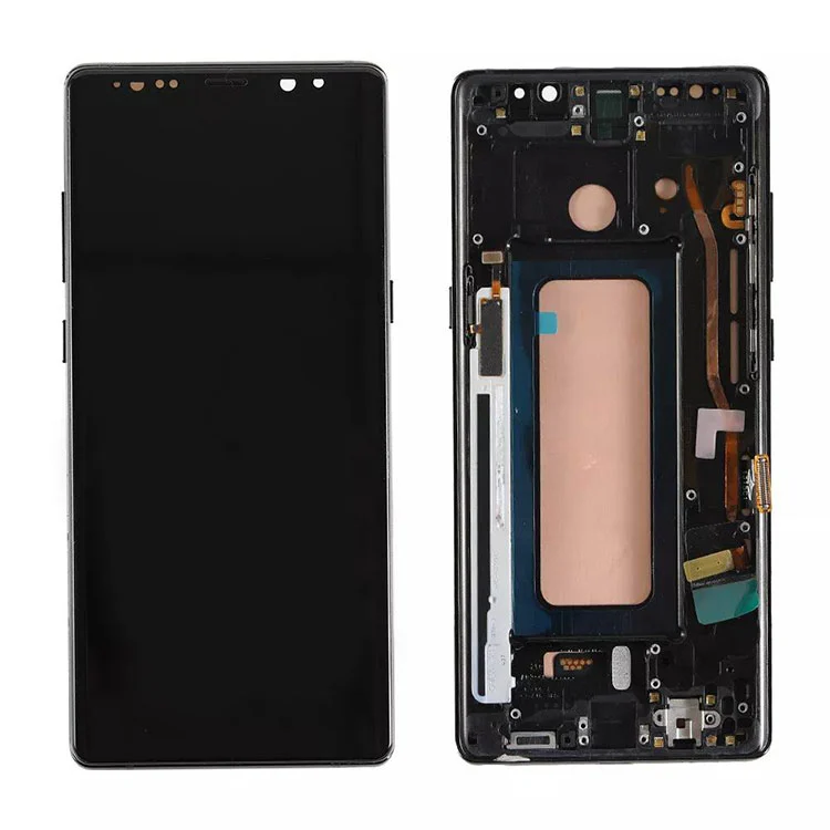 สำหรับ Samsung Galaxy Note 8 LCD OLED หน้าจอแอสเซมบลี Digitizer พร้อมเฟรม