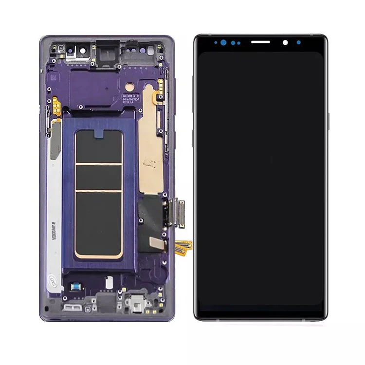 สำหรับ Samsung Galaxy Note 9 LCD OLED หน้าจอแอสเซมบลี Digitizer พร้อมเฟรม