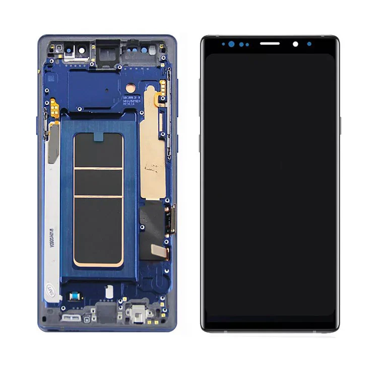สำหรับ Samsung Galaxy Note 9 LCD OLED หน้าจอแอสเซมบลี Digitizer พร้อมเฟรม