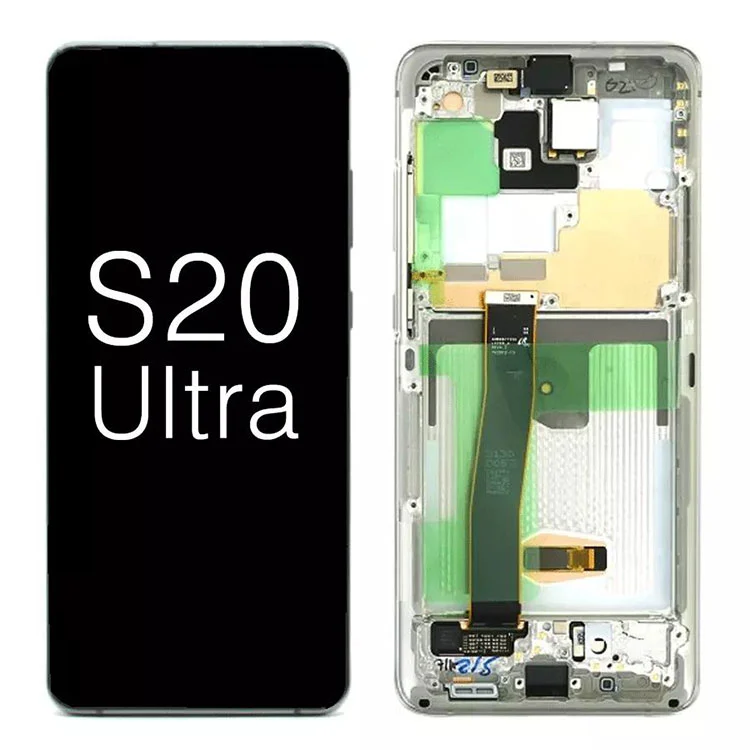 สำหรับ Samsung Galaxy S20 Ultra G988 5G OLED Display LCD Touch Screen Replument