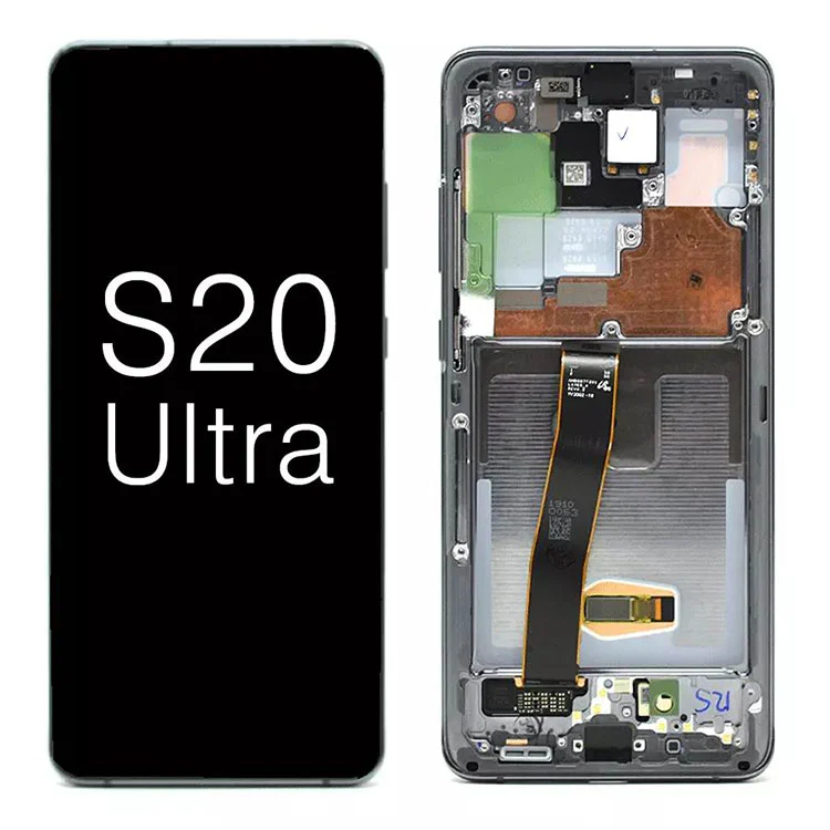 สำหรับ Samsung Galaxy S20 Ultra G988 5G OLED Display LCD Touch Screen Replument