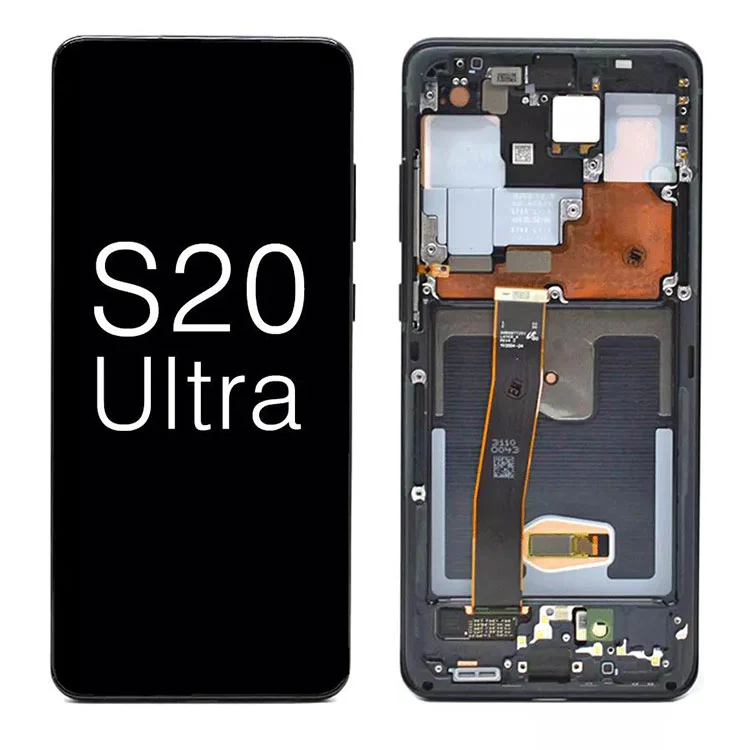 สำหรับ Samsung Galaxy S20 Ultra G988 5G OLED Display LCD Touch Screen Replument