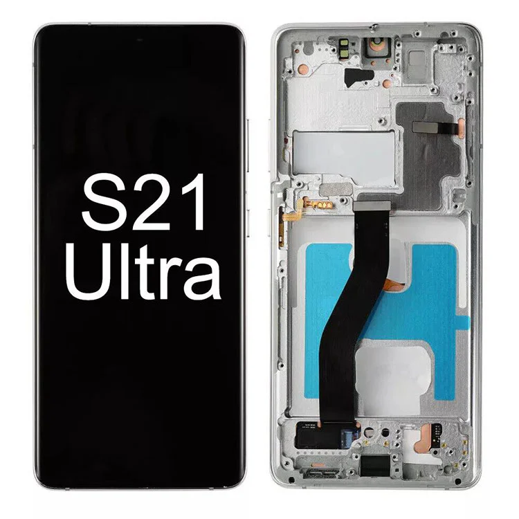 สำหรับ Samsung Galaxy S21 Ultra LCD Display Assembly Assembly Assembly
